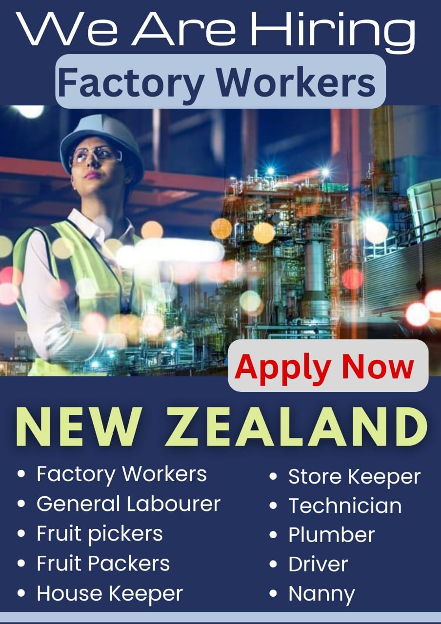 FACTORY WORKER JOB IN NEW ZEALAND